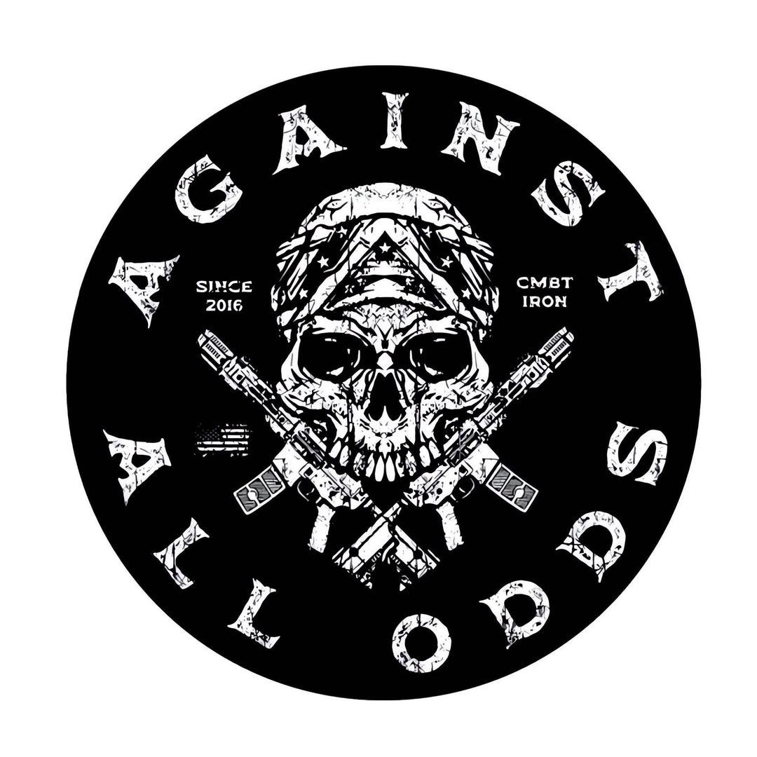 Against All Odd's Skull Decal - One Revolver Surfboards