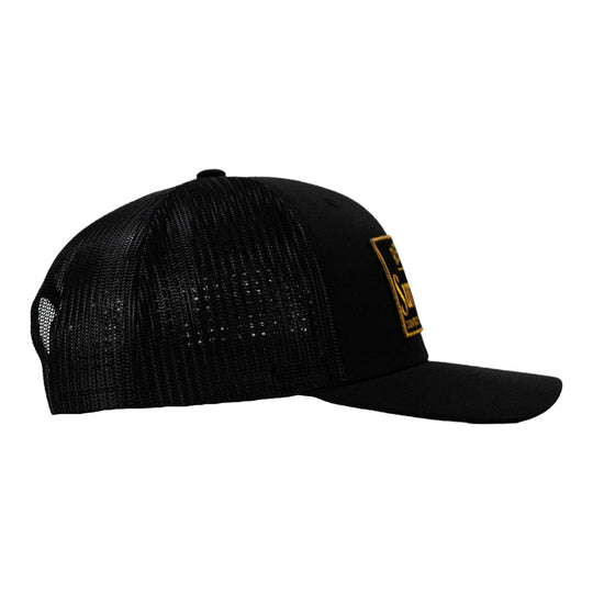 Refuse To Surrender Black/Gold Patch Snapback HAT - One Revolver Surfboards