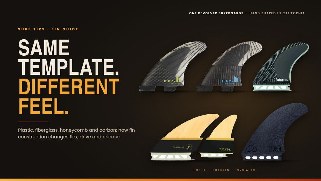 Fin Materials and Flex: Why the Same Fin Template Feels Completely Different