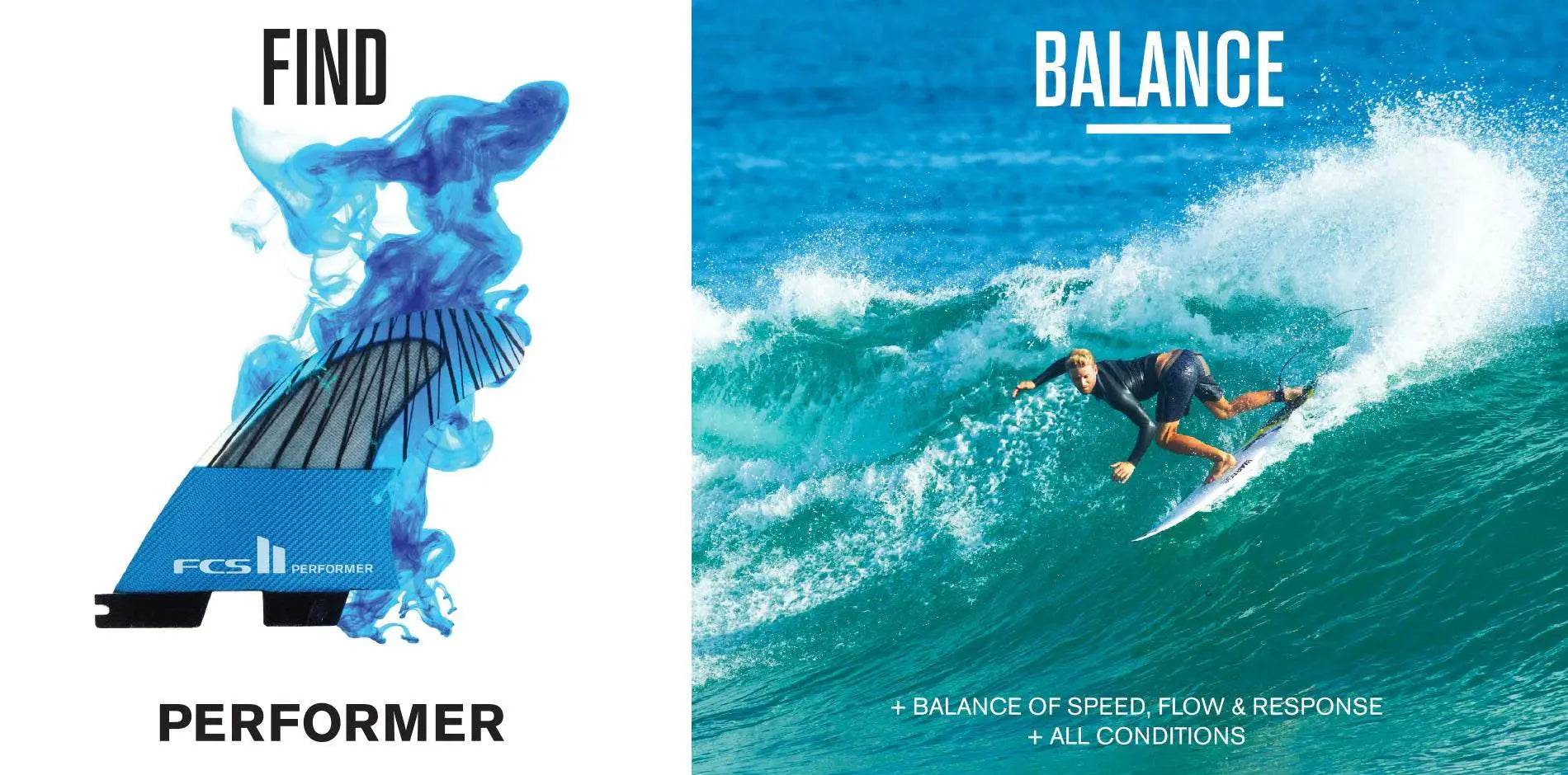 FCS II Balance Fins: All-Around Control, Speed & Flow - One Revolver Surfboards