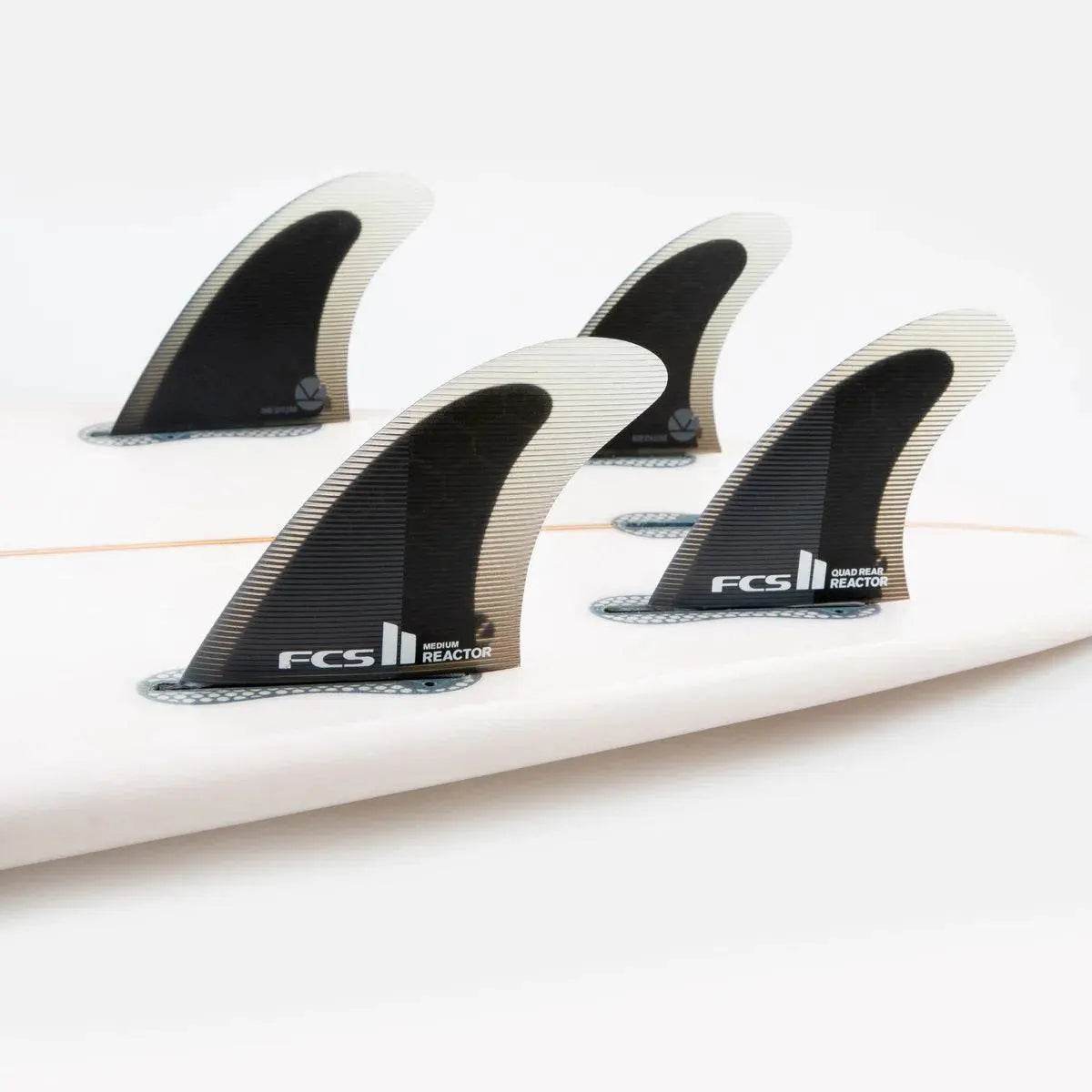 FCS II Quad Fin Sets & Rears: Speed, Hold & Rail-to-Rail Flow - One Revolver Surfboards
