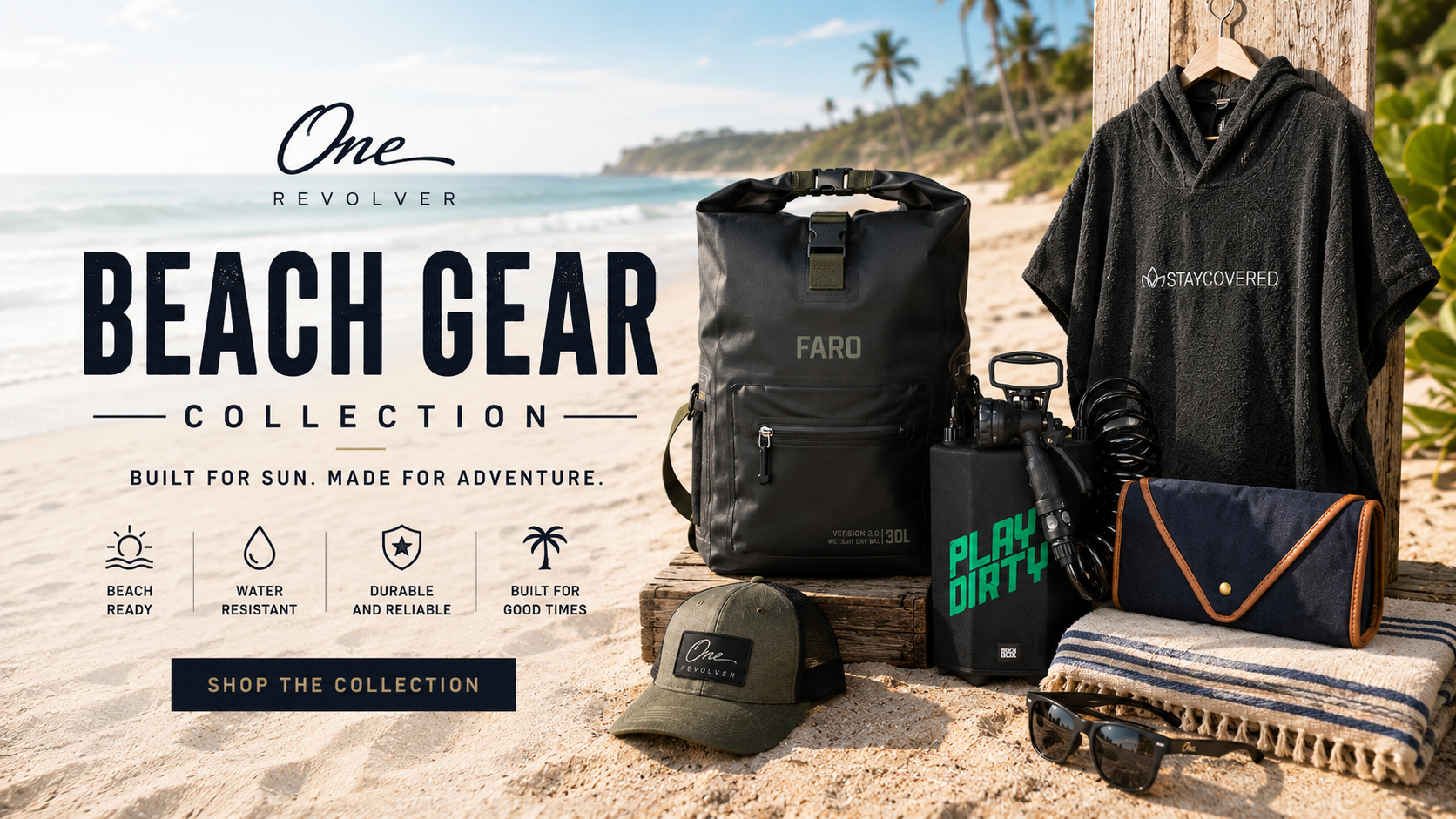 Beach Gear – Towels, Wet Bags, Sunscreen & Surf Essentials - One Revolver Surfboards