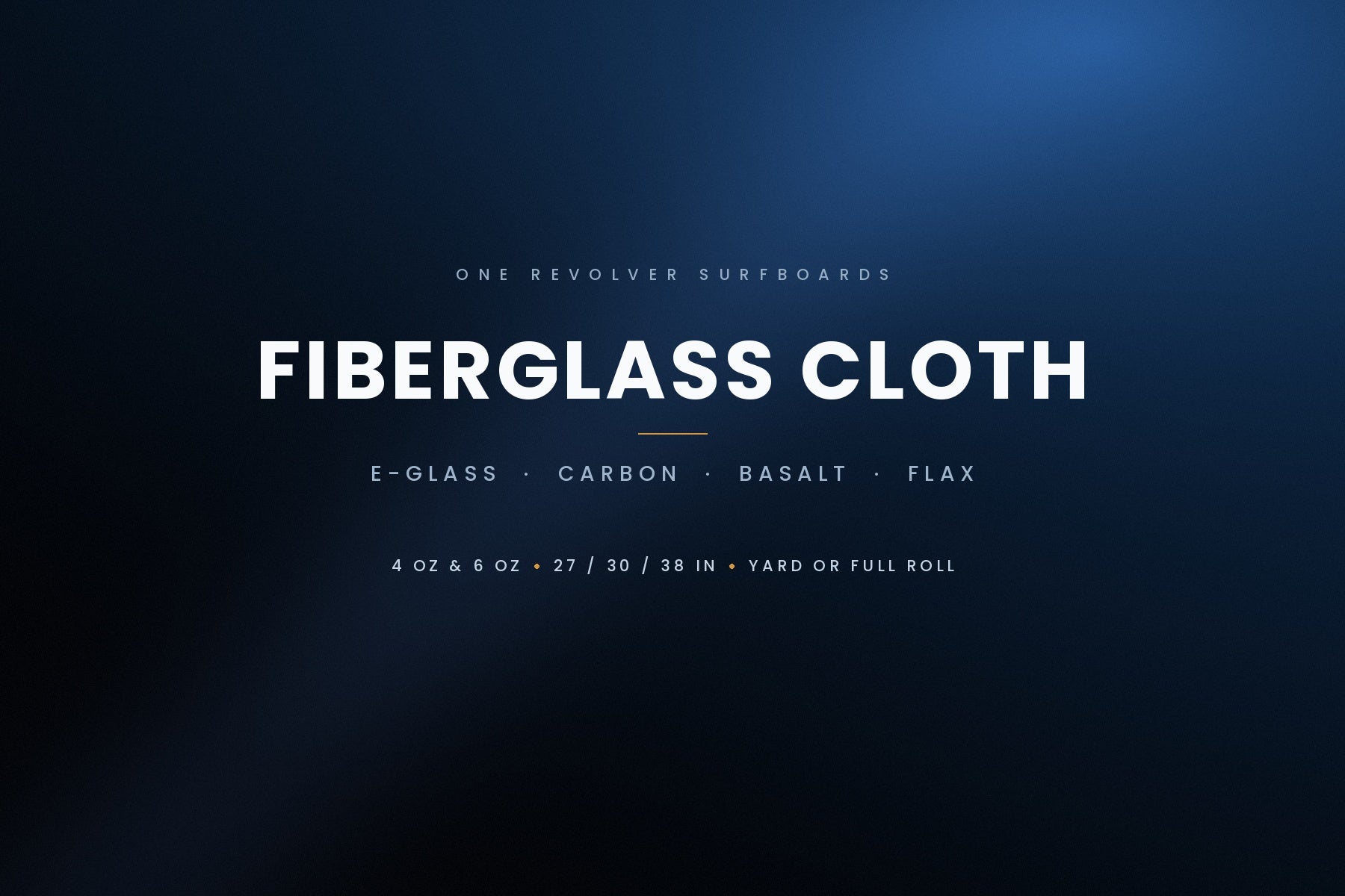 Surfboard fiberglass cloth — E-glass, carbon, basalt and flax by the yard or full roll