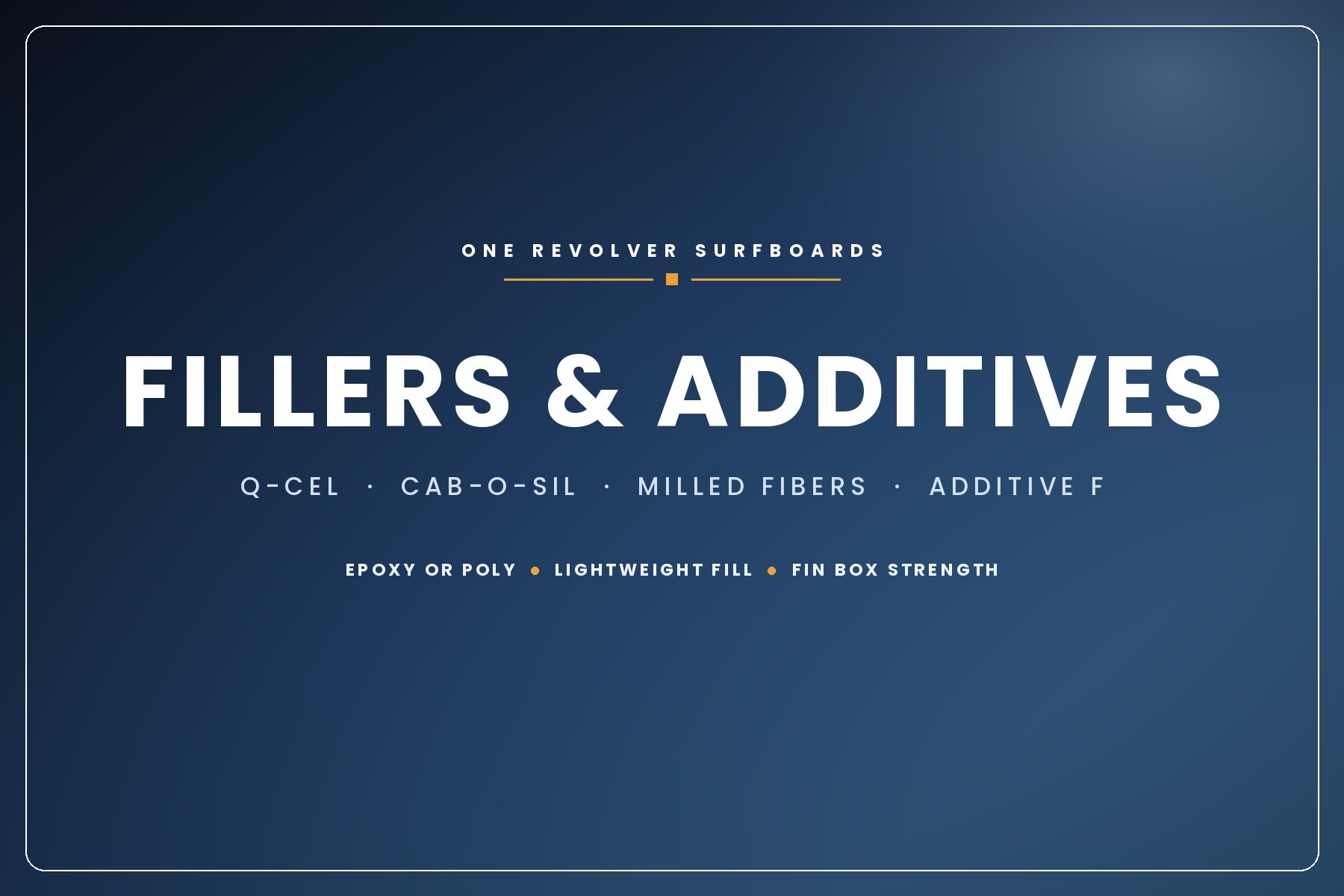 Surfboard fillers and additives — Q-Cel, Cab-O-Sil, milled fiberglass and Resin Research Additive F