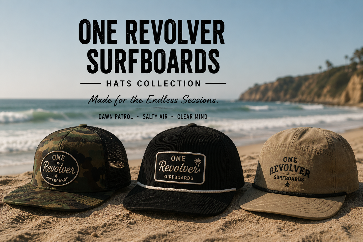 One Revolver Surfboards Hats