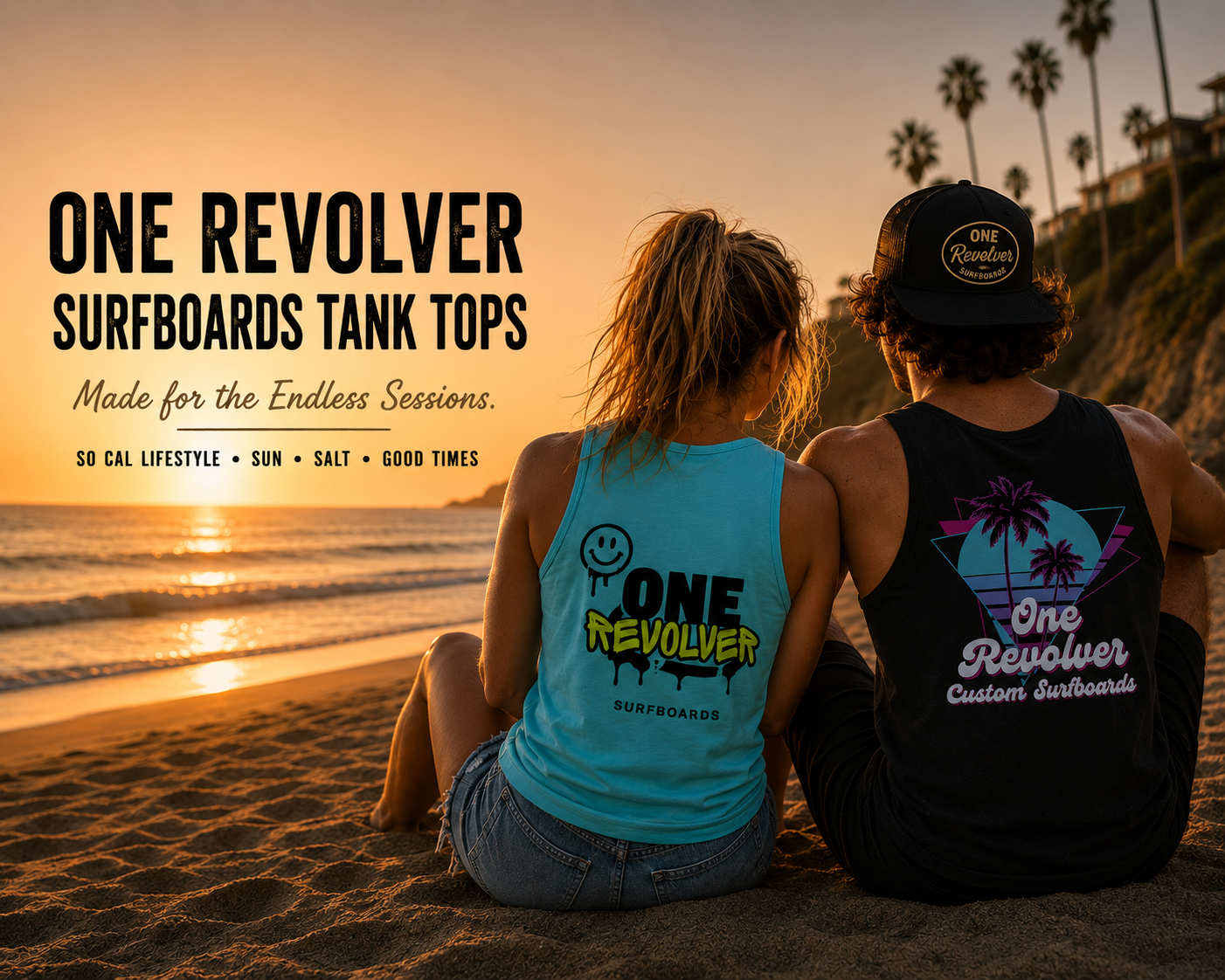 One Revolver Surfboards Tank Tops