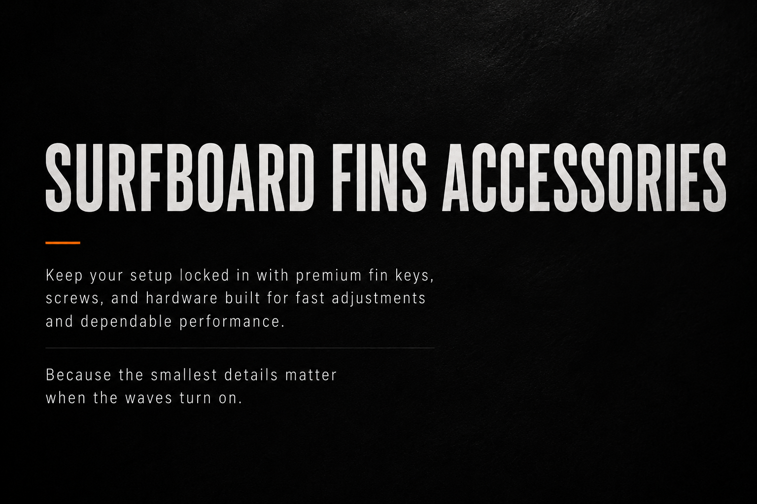 Fin Accessories: Keys, Screws & Tools - One Revolver Surfboards