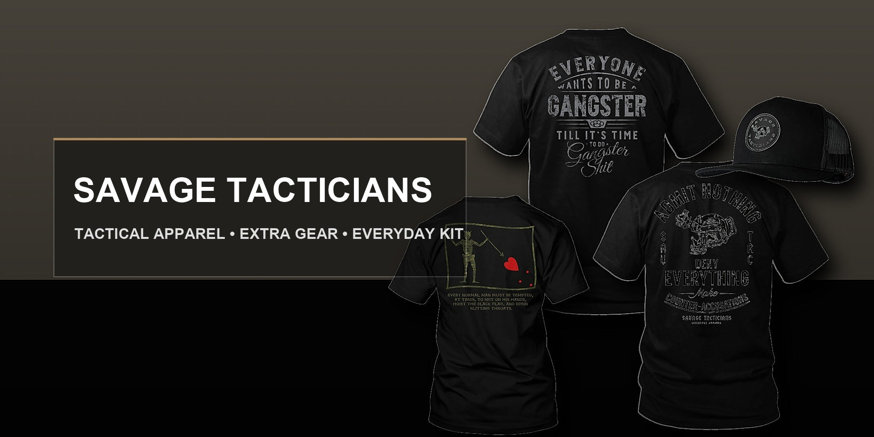 Savage Tacticians tactical apparel and gear banner
