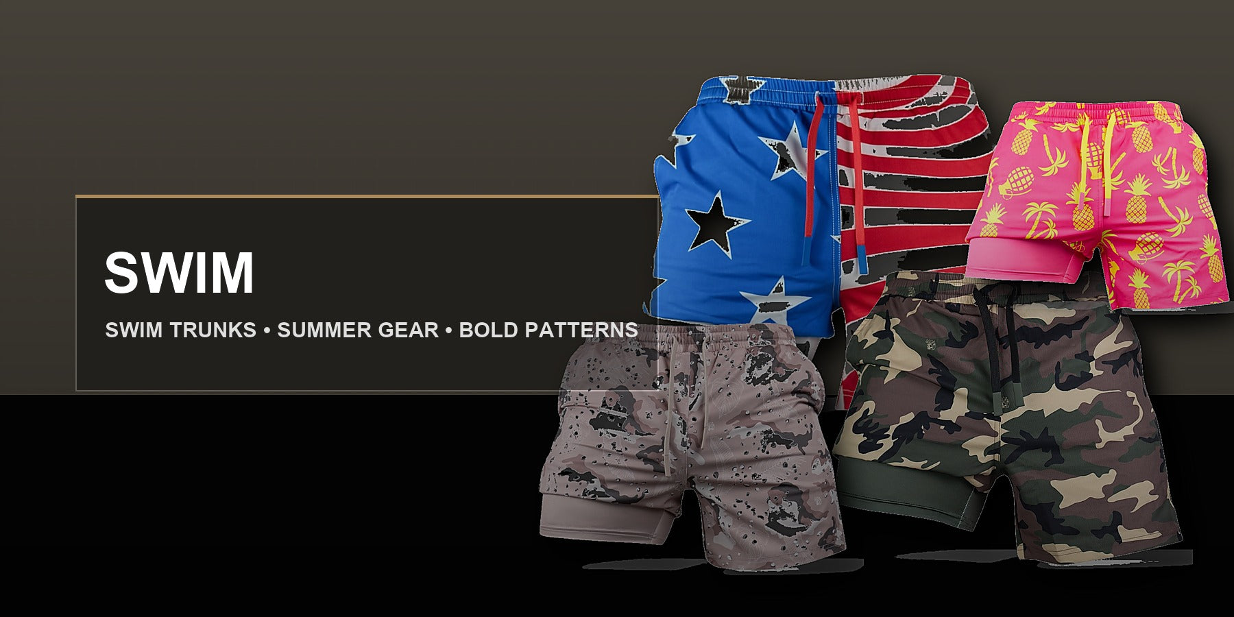 Savage Tacticians swimwear collection banner