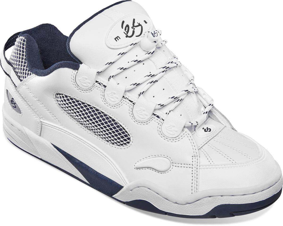 éS THE MUSKA White / Navy Skate Shoes - One Revolver Surfboards