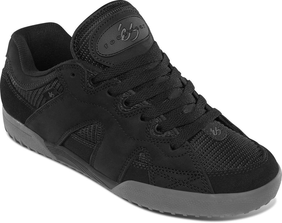 éS One Nine 7 Black / Grey Skateboard Shoes - One Revolver Surfboards