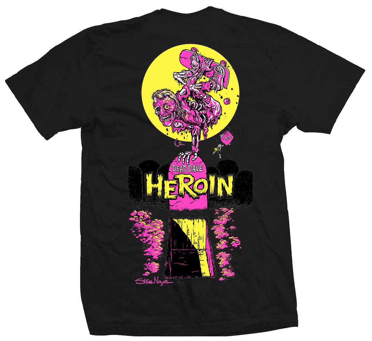 HEROIN "ZOMBIE" T-SHIRT - One Revolver Surfboards
