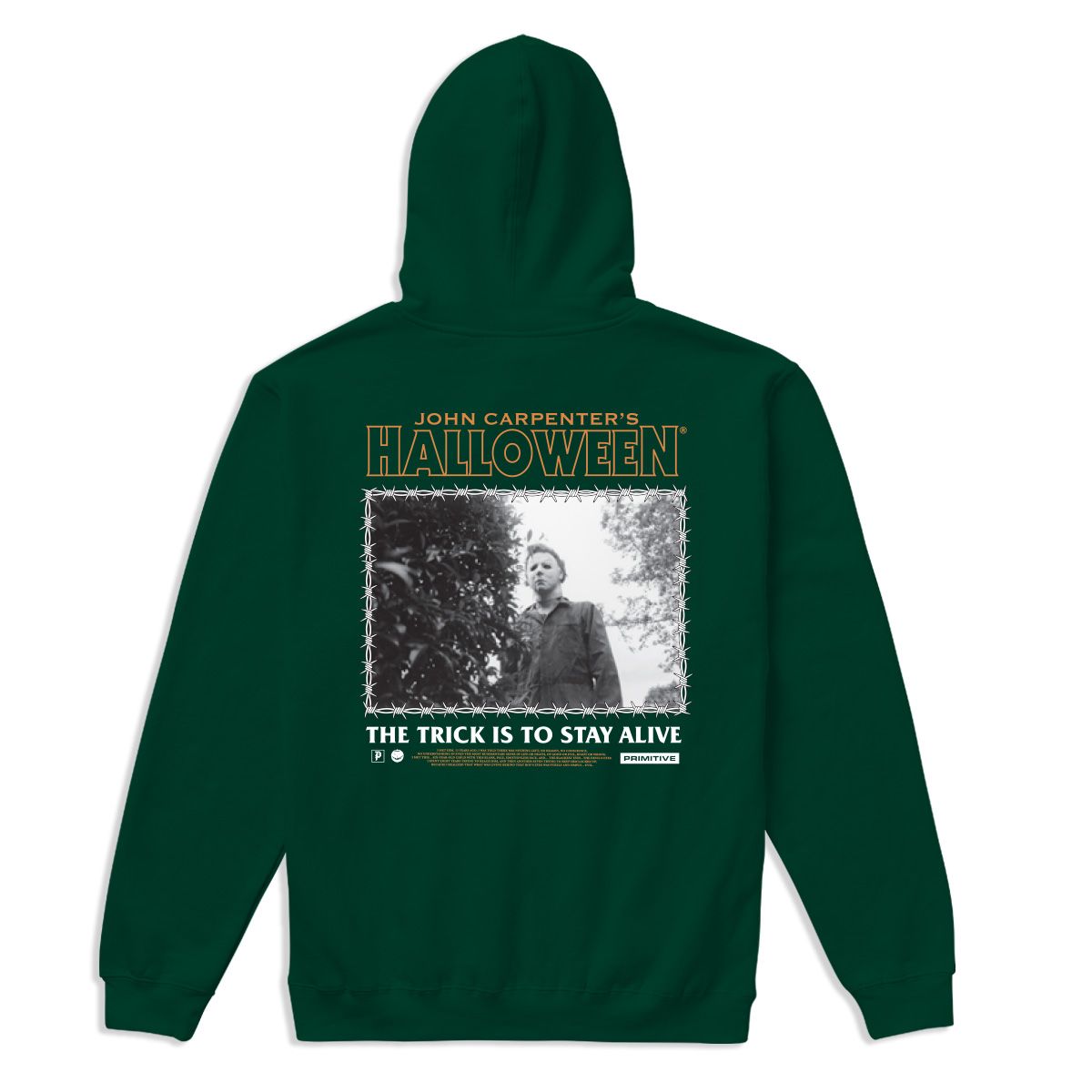 PRIMITIVE X HALLOWEEN "STAY ALIVE" HOODED SWEATSHIRT - One Revolver Surfboards