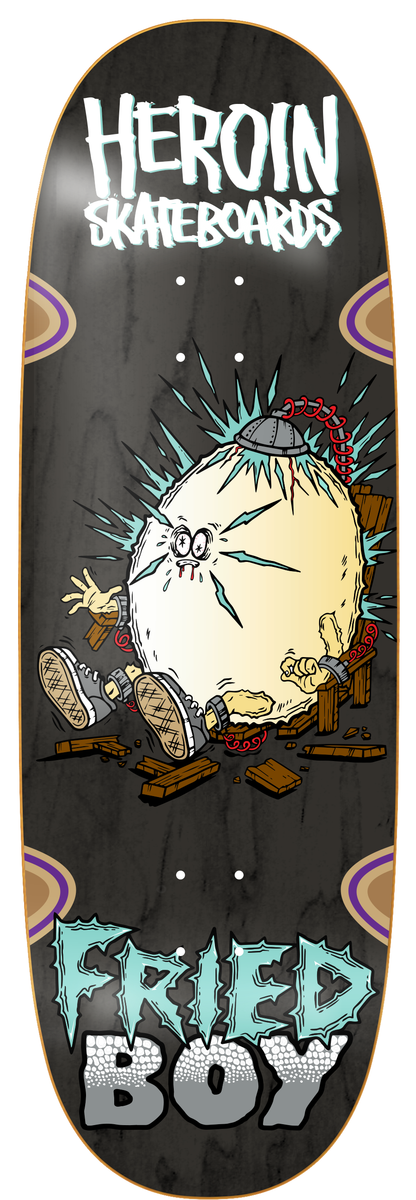 Heroin Fried Boy 10.4" Skateboard Deck - One Revolver Surfboards