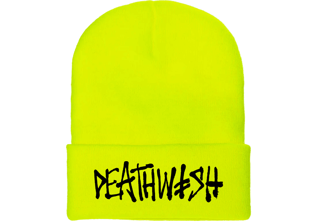 Deathwish OG DeathSpray Safety Green Beanie - One Revolver Surfboards