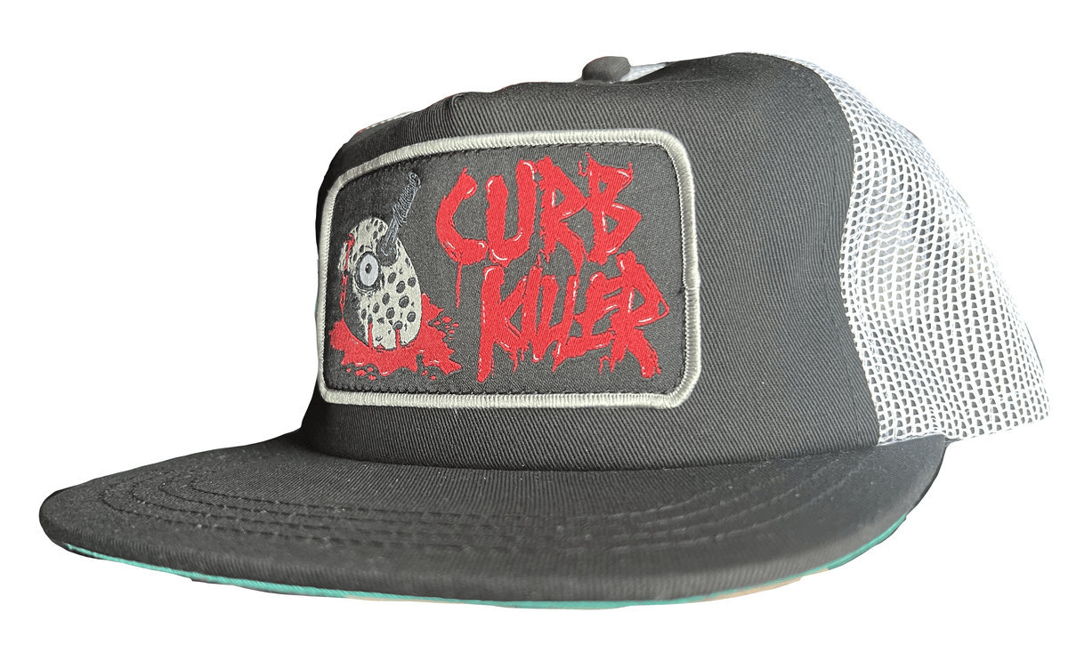 HEROIN CURB KILLER TRUCKER HAT BLACK - One Revolver Surfboards