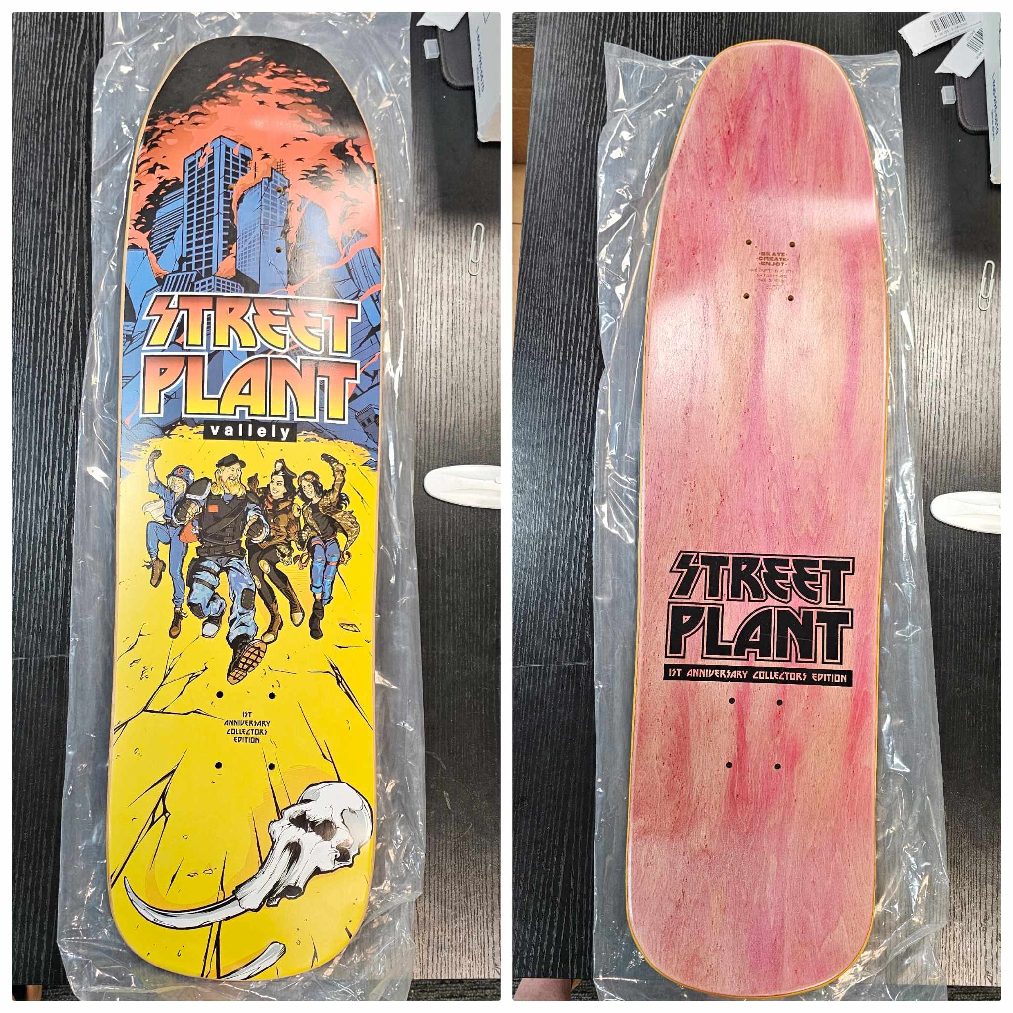Street Plant 1st Anniversary "Destroyer" 8.75" Skateboard Deck - One Revolver Surfboards
