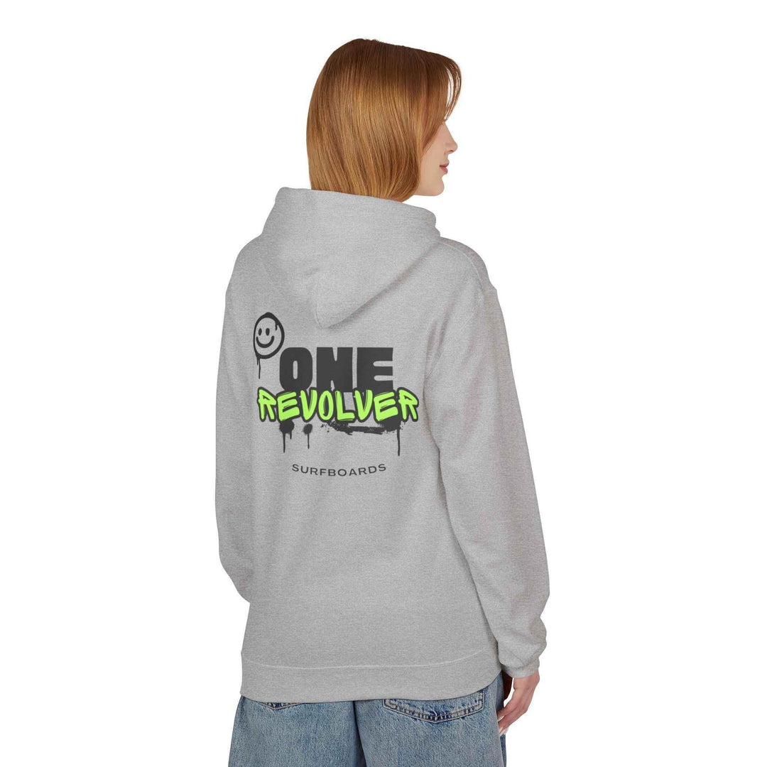 Smile Hoodie by One Revolver Surfboards – Unisex Midweight Fleece for Surf & Street - One Revolver Surfboards