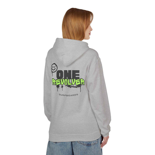 Smile Hoodie by One Revolver Surfboards – Unisex Midweight Fleece for Surf & Street - One Revolver Surfboards