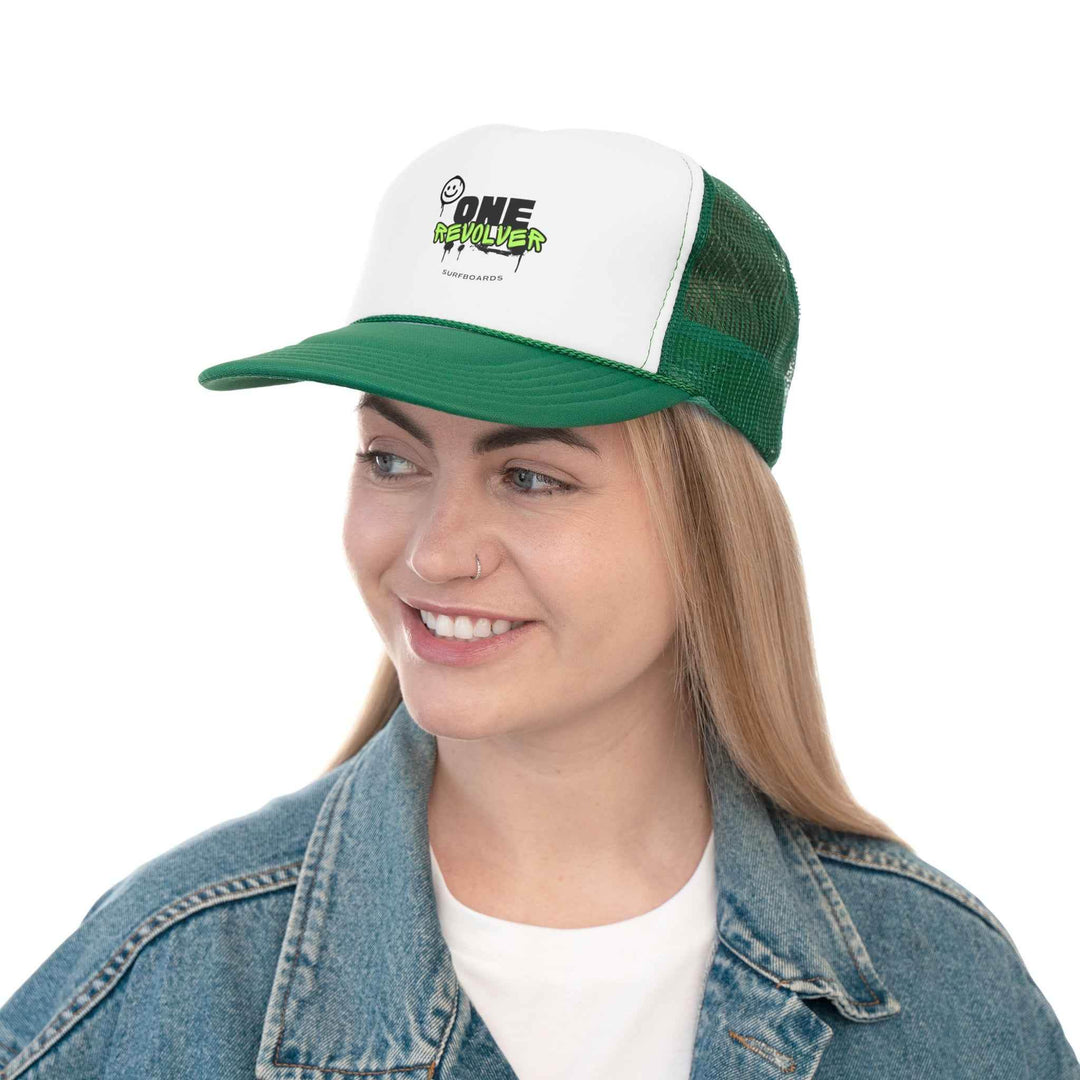 Graffiti Smile Trucker Cap – One Revolver Surf & Street Hat - One Revolver Surfboards