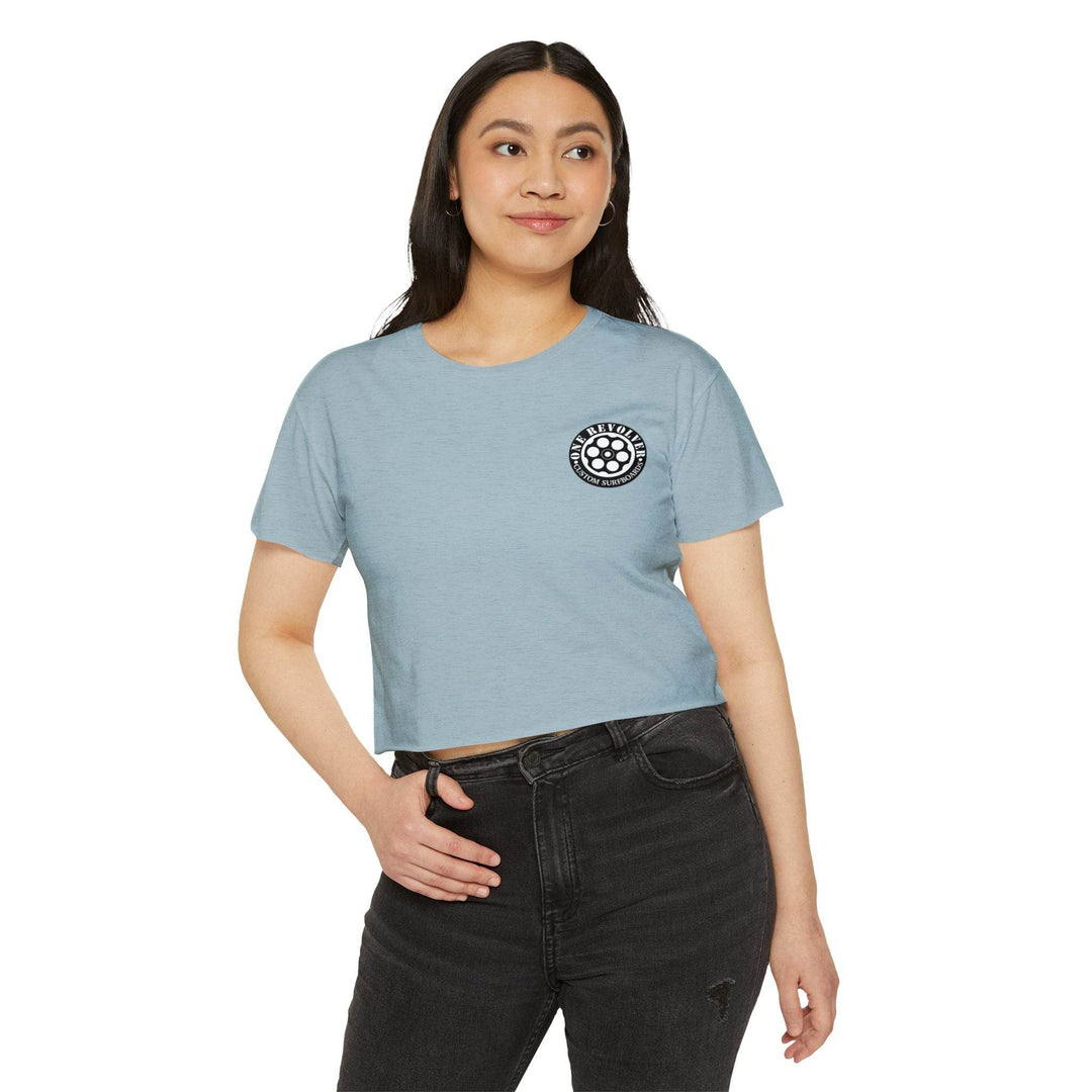 Tropical Dream Crop Tee – Women’s Surf-Inspired Crop Top - One Revolver Surfboards