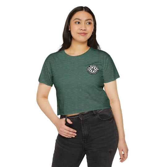 Tropical Dream Crop Tee – Women’s Surf-Inspired Crop Top - One Revolver Surfboards