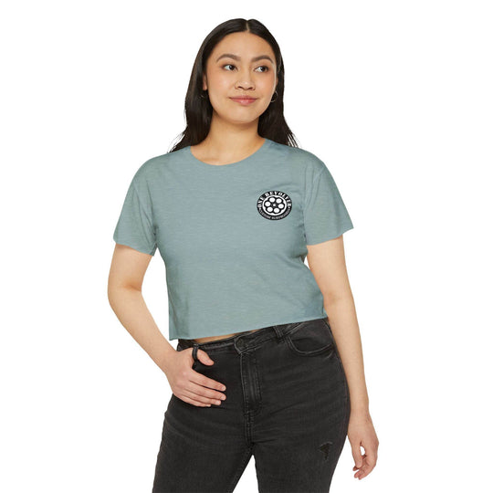 Tropical Dream Crop Tee – Women’s Surf-Inspired Crop Top - One Revolver Surfboards