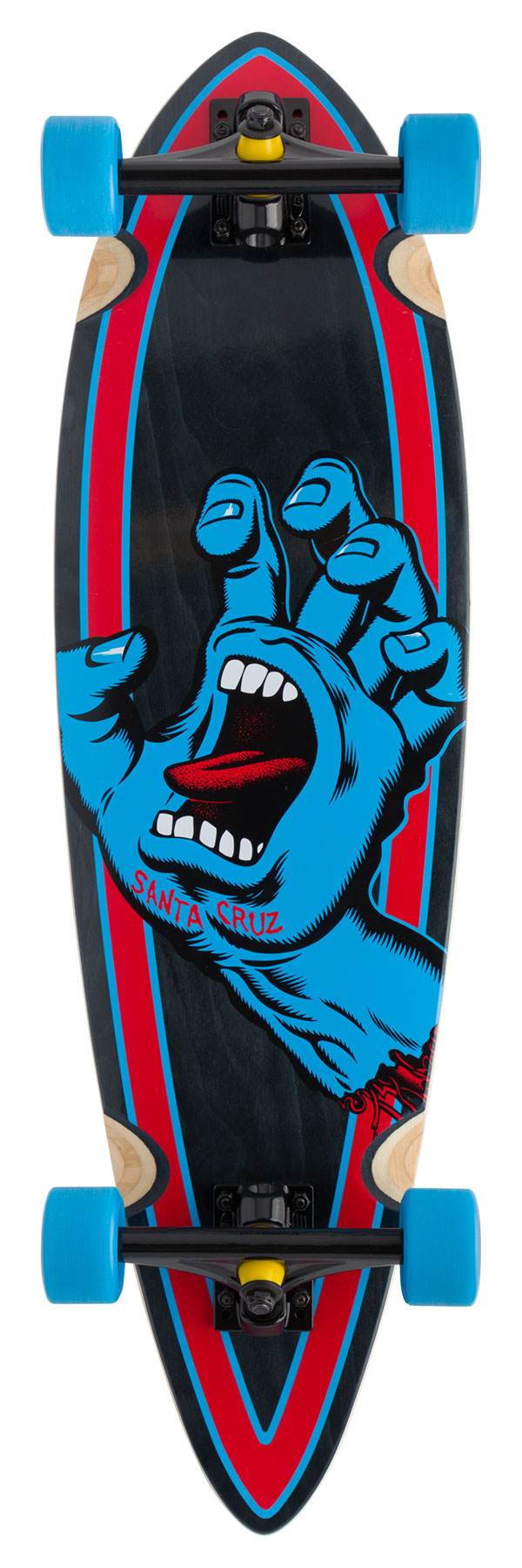 Santa Cruz Screaming Hand Pintail Cruzer Complete Skateboard 9.2 x 33 - One Revolver Surfboards