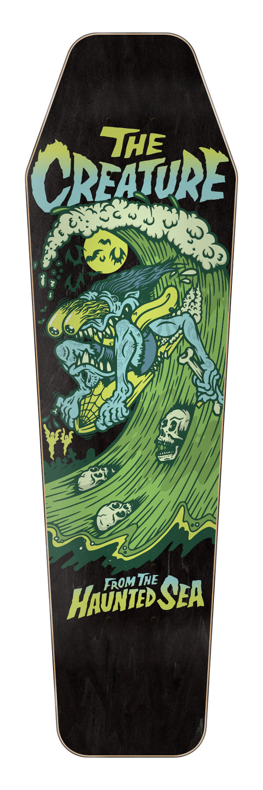 Creature Haunted Sea 8.48" Shaped Skateboard Deck