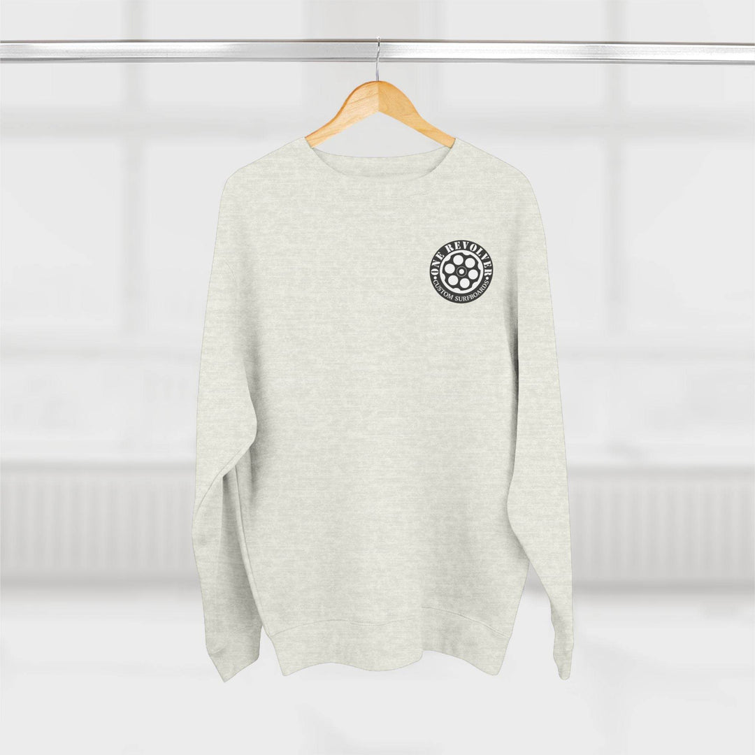 One Revolver Logo Crewneck Sweatshirt – Unisex Midweight Fleece - One Revolver Surfboards