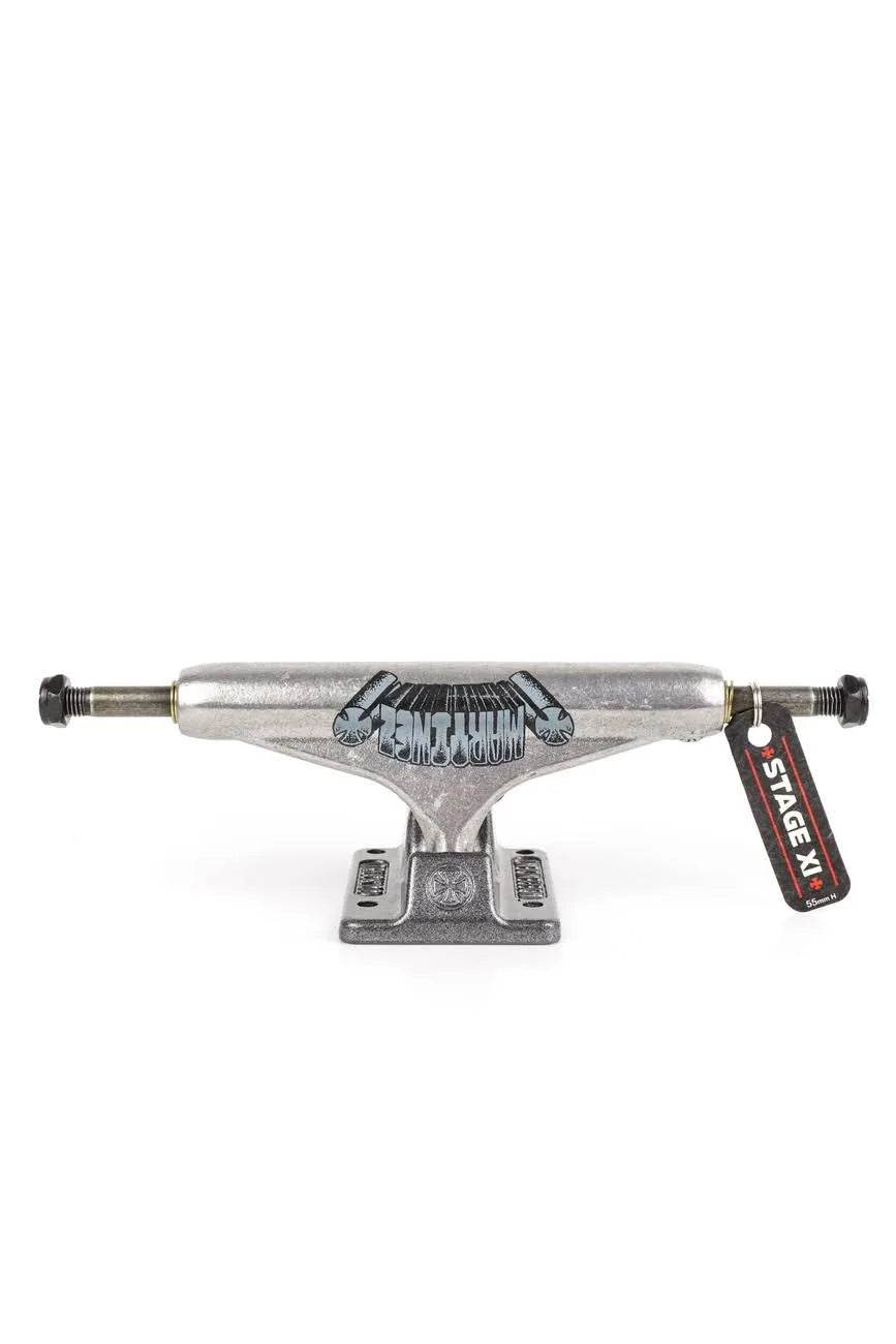 INDEPENDENT STAGE 11 PRO MARTINEZ SILVER GREY SKATEBOARD TRUCKS - One Revolver Surfboards