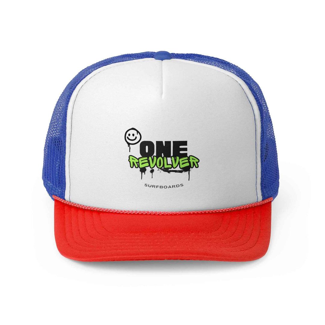 Graffiti Smile Trucker Cap – One Revolver Surf & Street Hat - One Revolver Surfboards