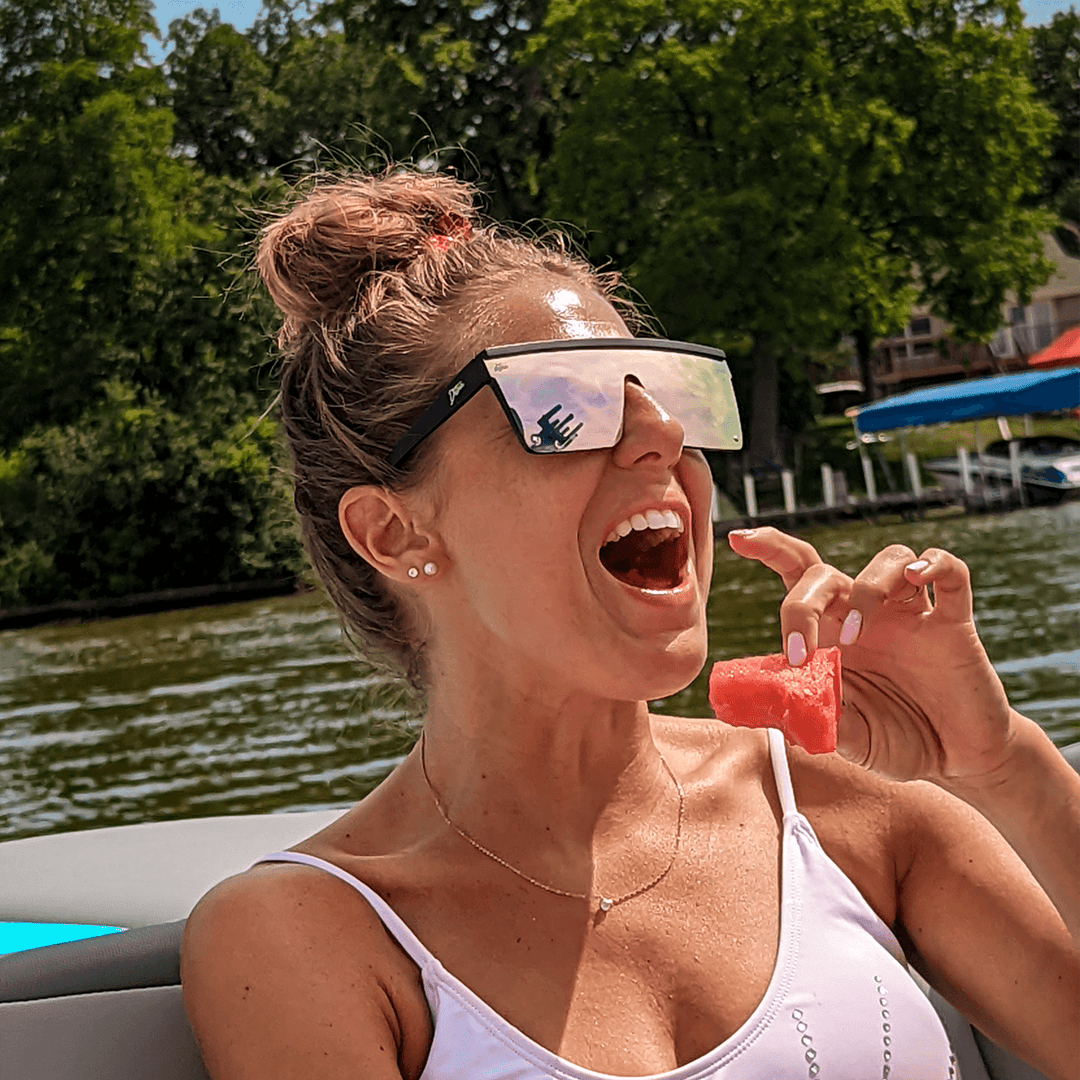 Tidal Wave - Matte Black - Rose Quartz Pink Lens Polarized - One Revolver Surfboards