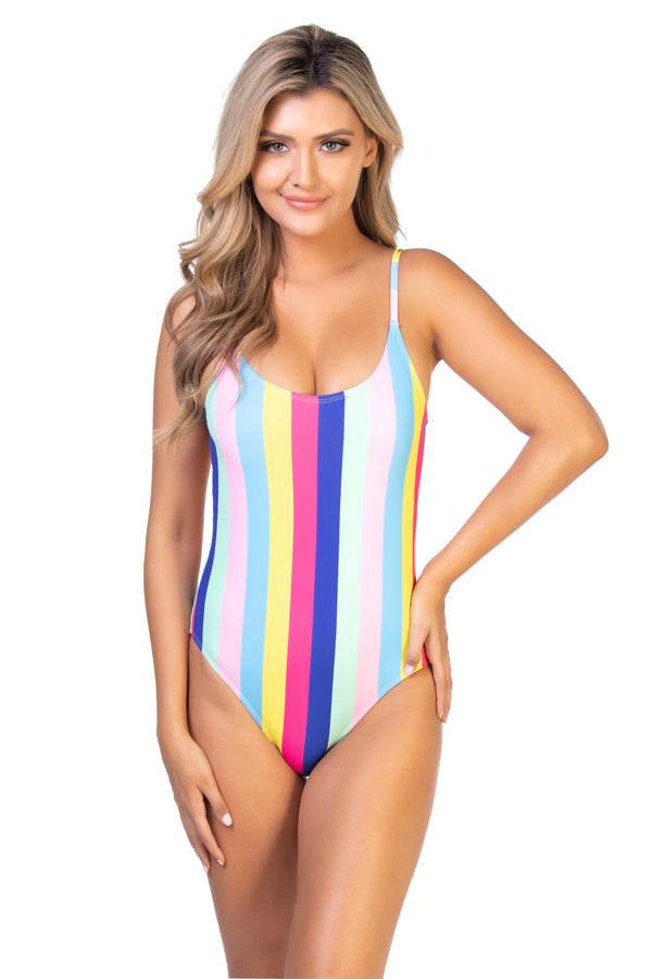 RAINBOW STRIPS PRINT ONE PIECE - One Revolver Surfboards
