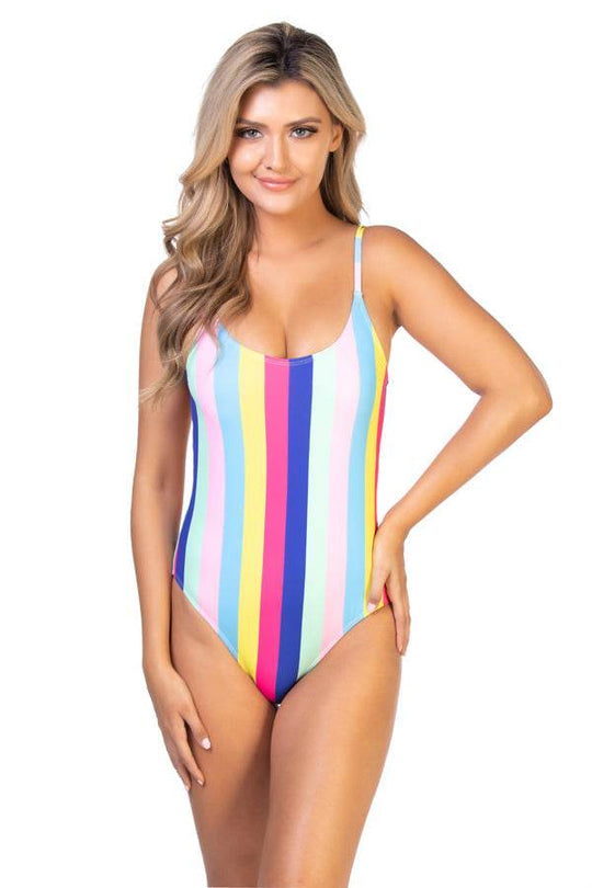 RAINBOW STRIPS PRINT ONE PIECE - One Revolver Surfboards