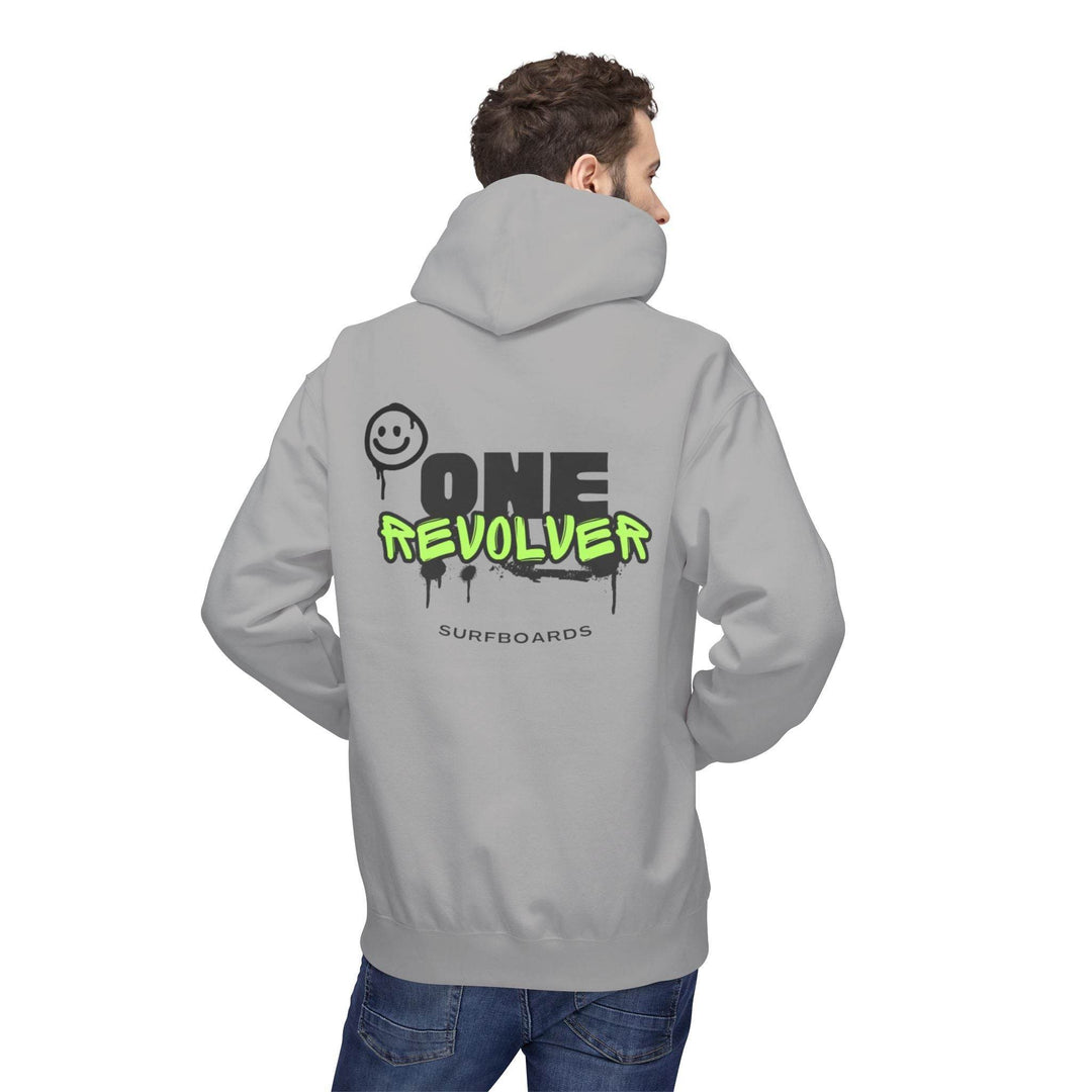 Smile Hoodie by One Revolver Surfboards – Unisex Midweight Fleece for Surf & Street - One Revolver Surfboards