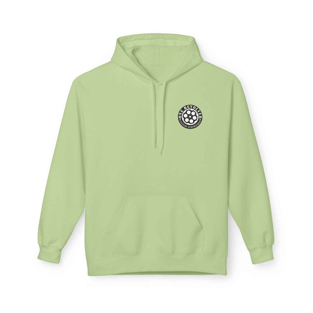 Smile Hoodie by One Revolver Surfboards – Unisex Midweight Fleece for Surf & Street - One Revolver Surfboards