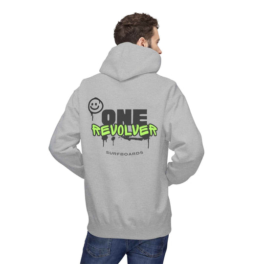 Smile Hoodie by One Revolver Surfboards – Unisex Midweight Fleece for Surf & Street - One Revolver Surfboards