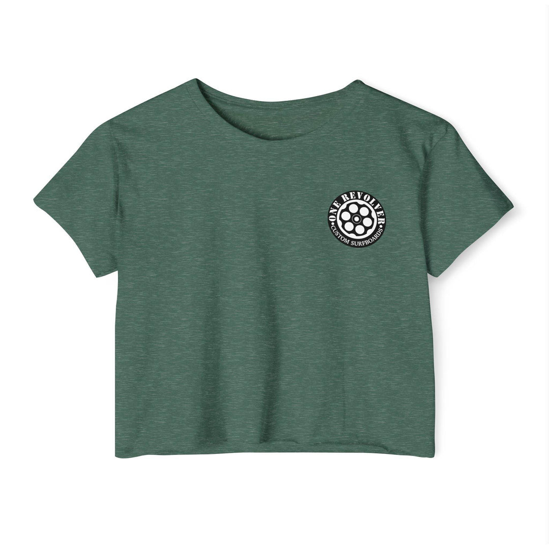Tropical Dream Crop Tee – Women’s Surf-Inspired Crop Top - One Revolver Surfboards