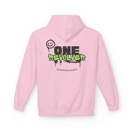 Smile Hoodie by One Revolver Surfboards – Unisex Midweight Fleece for Surf & Street - One Revolver Surfboards
