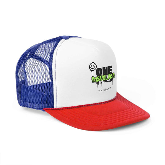 Graffiti Smile Trucker Cap – One Revolver Surf & Street Hat - One Revolver Surfboards