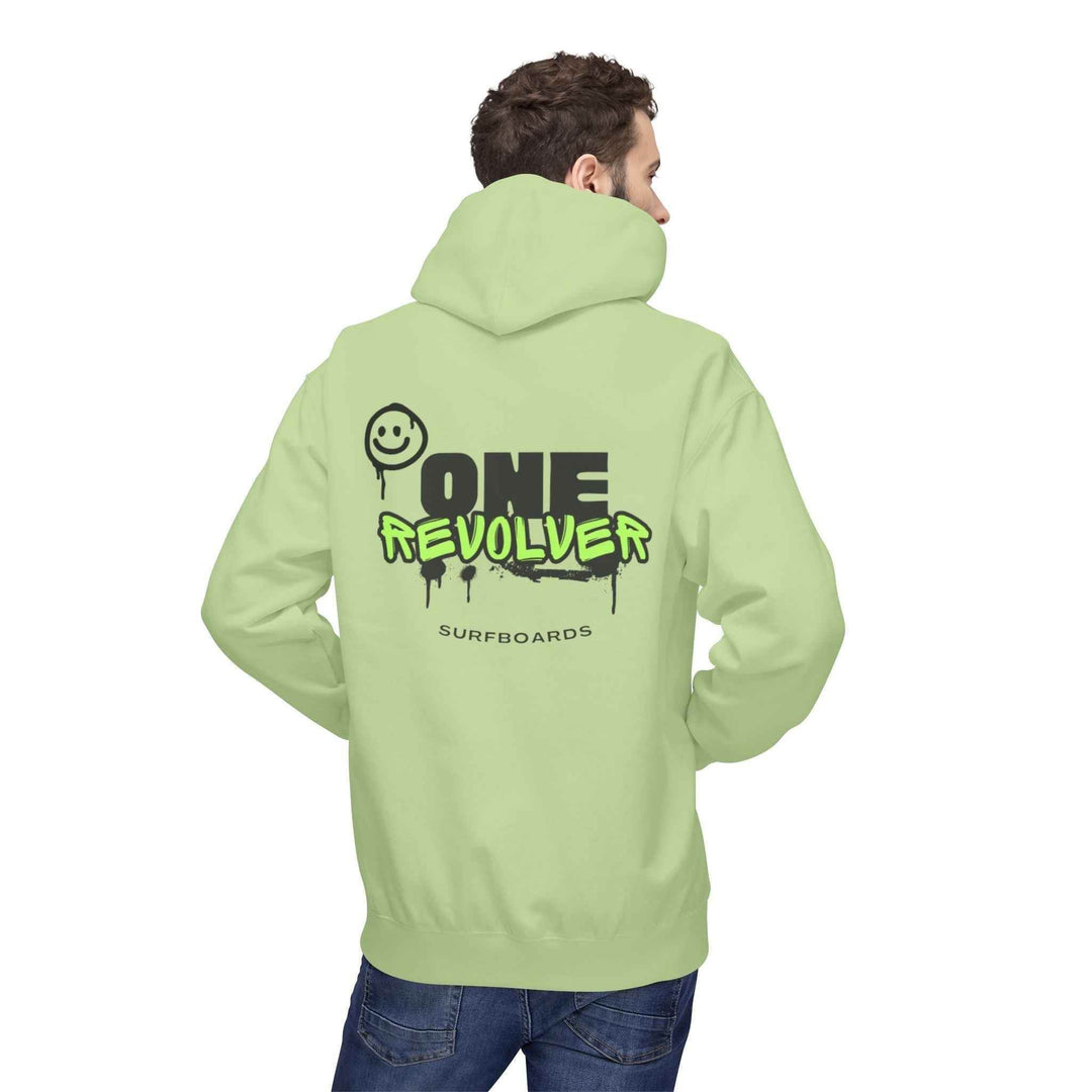 Smile Hoodie by One Revolver Surfboards – Unisex Midweight Fleece for Surf & Street - One Revolver Surfboards