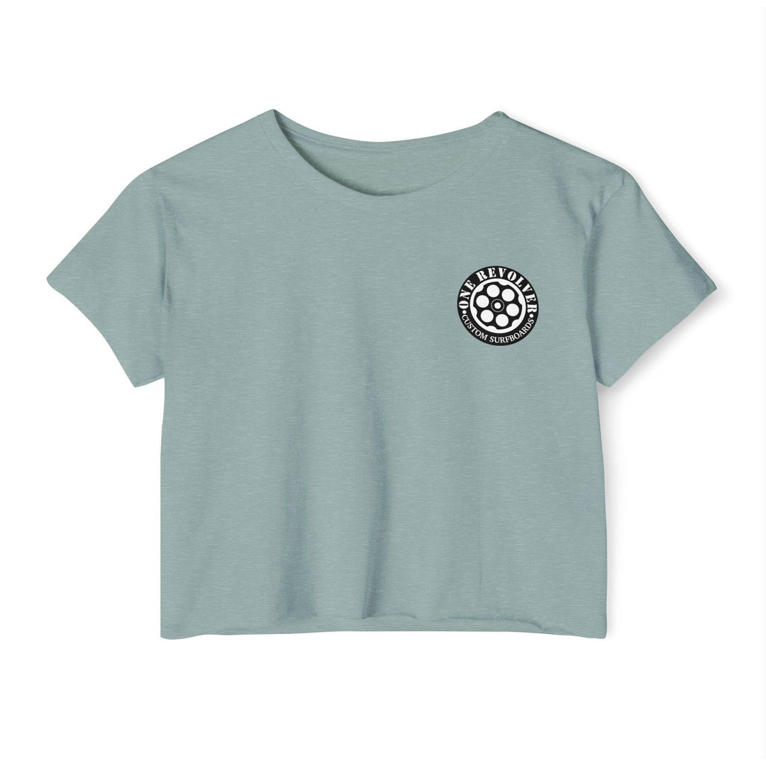 Tropical Dream Crop Tee – Women’s Surf-Inspired Crop Top - One Revolver Surfboards