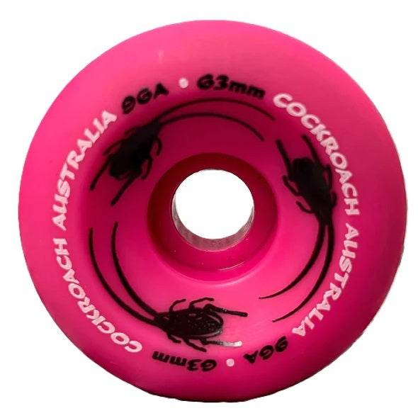 COCKROACH ORIGINAL PINK 63mm 96A SKATEBOARD WHEELS - One Revolver Surfboards