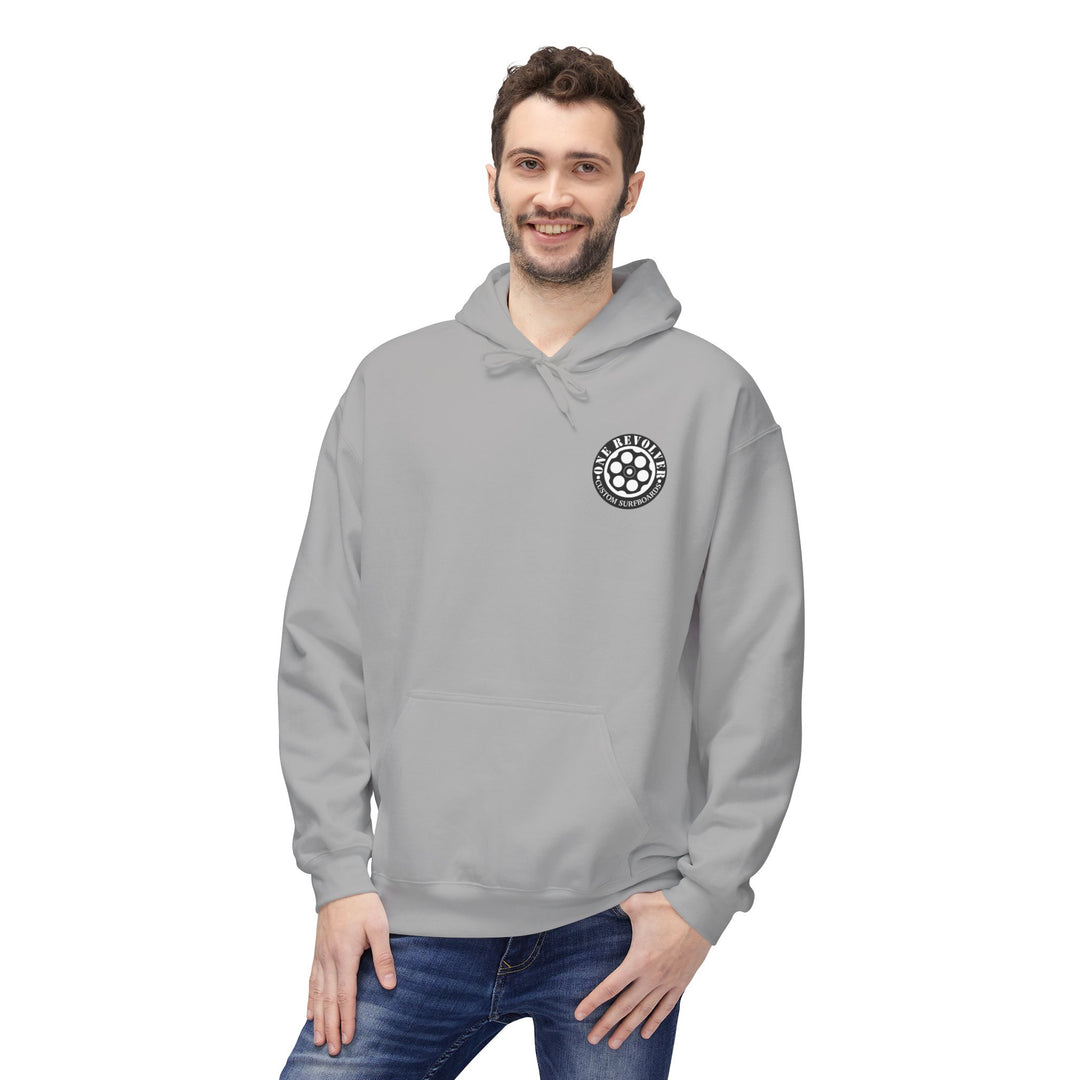 Smile Hoodie by One Revolver Surfboards – Unisex Midweight Softstyle Fleece