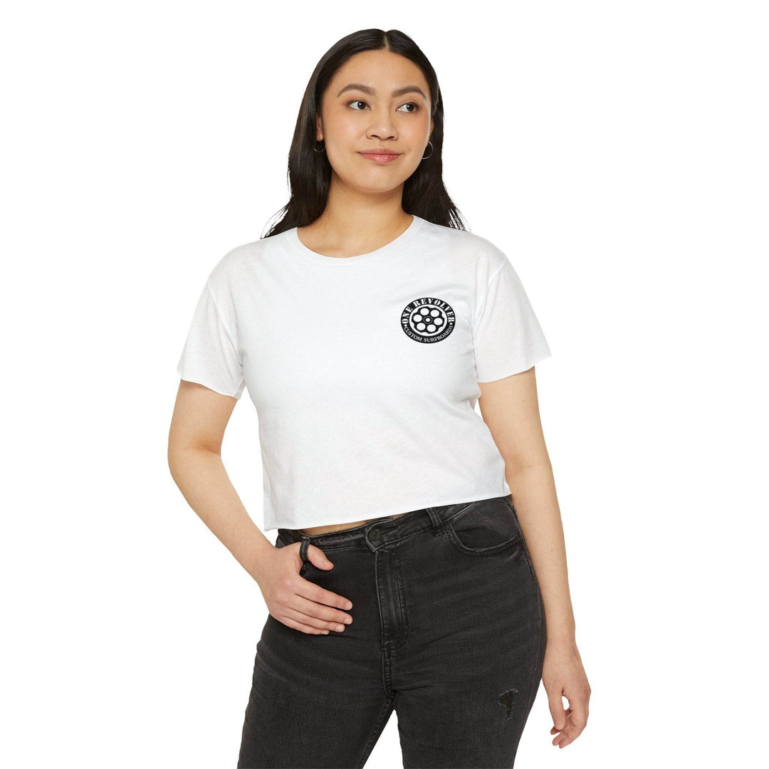 Tropical Dream Crop Tee – Women’s Surf-Inspired Crop Top - One Revolver Surfboards