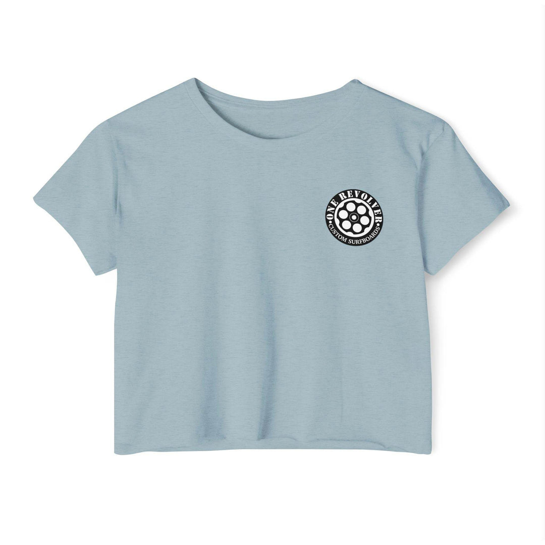 Tropical Dream Crop Tee – Women’s Surf-Inspired Crop Top - One Revolver Surfboards