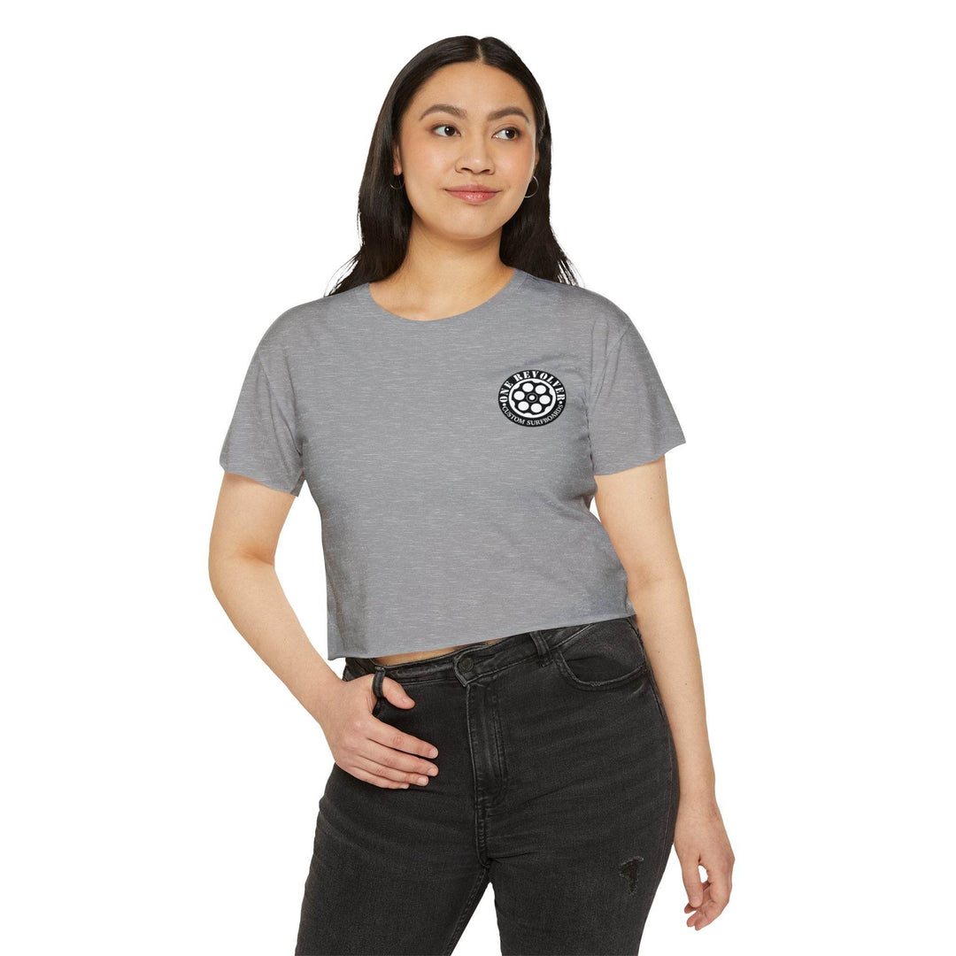 Tropical Dream Crop Tee – Women’s Surf-Inspired Crop Top - One Revolver Surfboards
