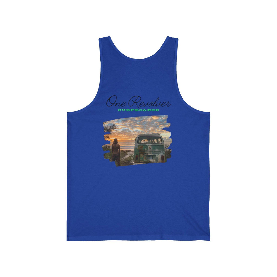 Surf Check Tank Top – One Revolver Unisex Lightweight Surf Tank - One Revolver Surfboards