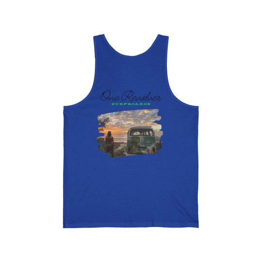 Surf Check Tank Top – One Revolver Unisex Lightweight Surf Tank - One Revolver Surfboards